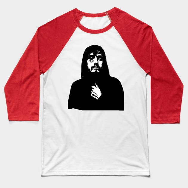 Pouya Inspired Florida Rapper Face Tattoo Design - Unique Hip-Hop Artwork Baseball T-Shirt by Soulphur Media